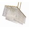 Z-Lite Glacier Linear Chandelier, 5-Light, 11.75 In.W x 42.75 In.L x 11.5 In.H, Modern Gold/Clear 1943-42L-MGLD - alternate 5